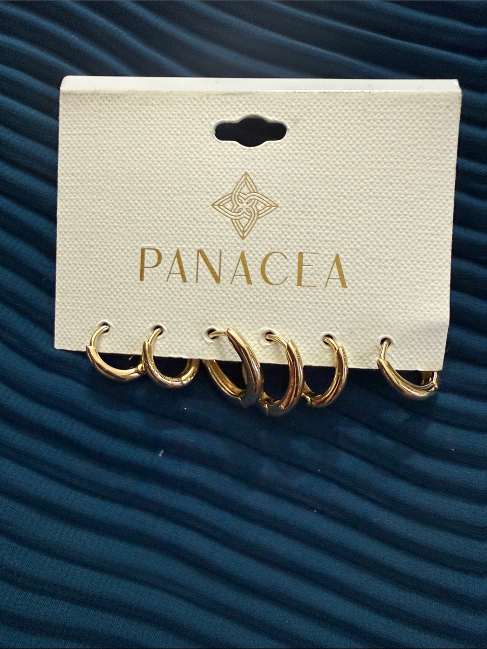 Panacea Cache Gold Hoop Earring Set